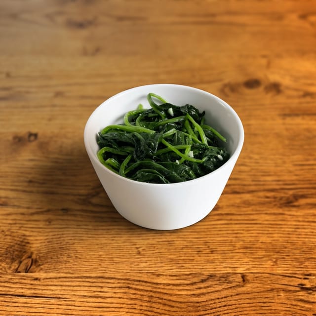 Sautéed Spinach.
