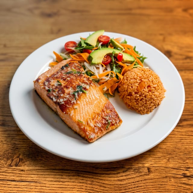 Salmon al Mojo.